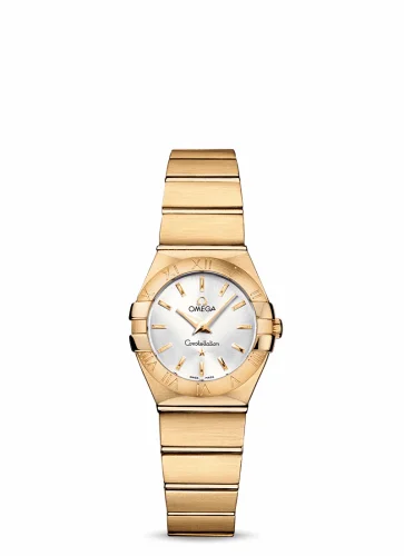 Omega Constellation Quartz 24 Brushed Yellow Gold / Silver 123.50.24.60.02.002 (12350246002002)